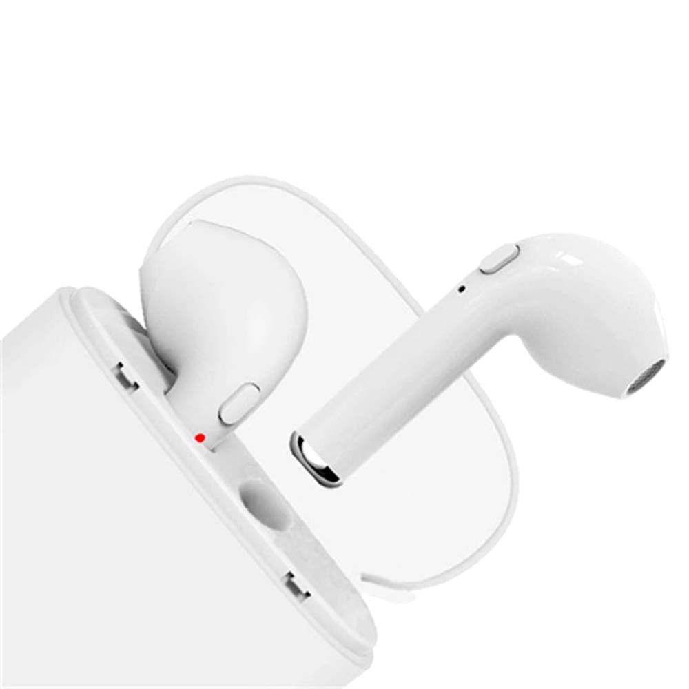 i7s Wireless Earbuds Mini Bluetooth In-ear Earphones Dual Stereo Sweatproof Built-in Mic with Charging Box