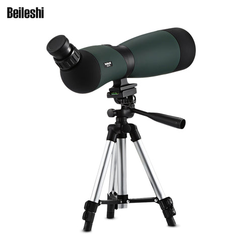 Beileshi 25x70 Spotting Scope Telescope Monocular Bak4 Prism with Tripod