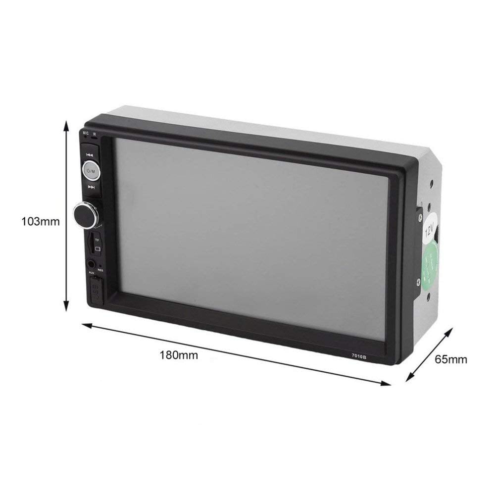 7" Double 2 Din Car Stereo Radio FM/MP5 Player Bluetooth HD 1080P Touch Screen