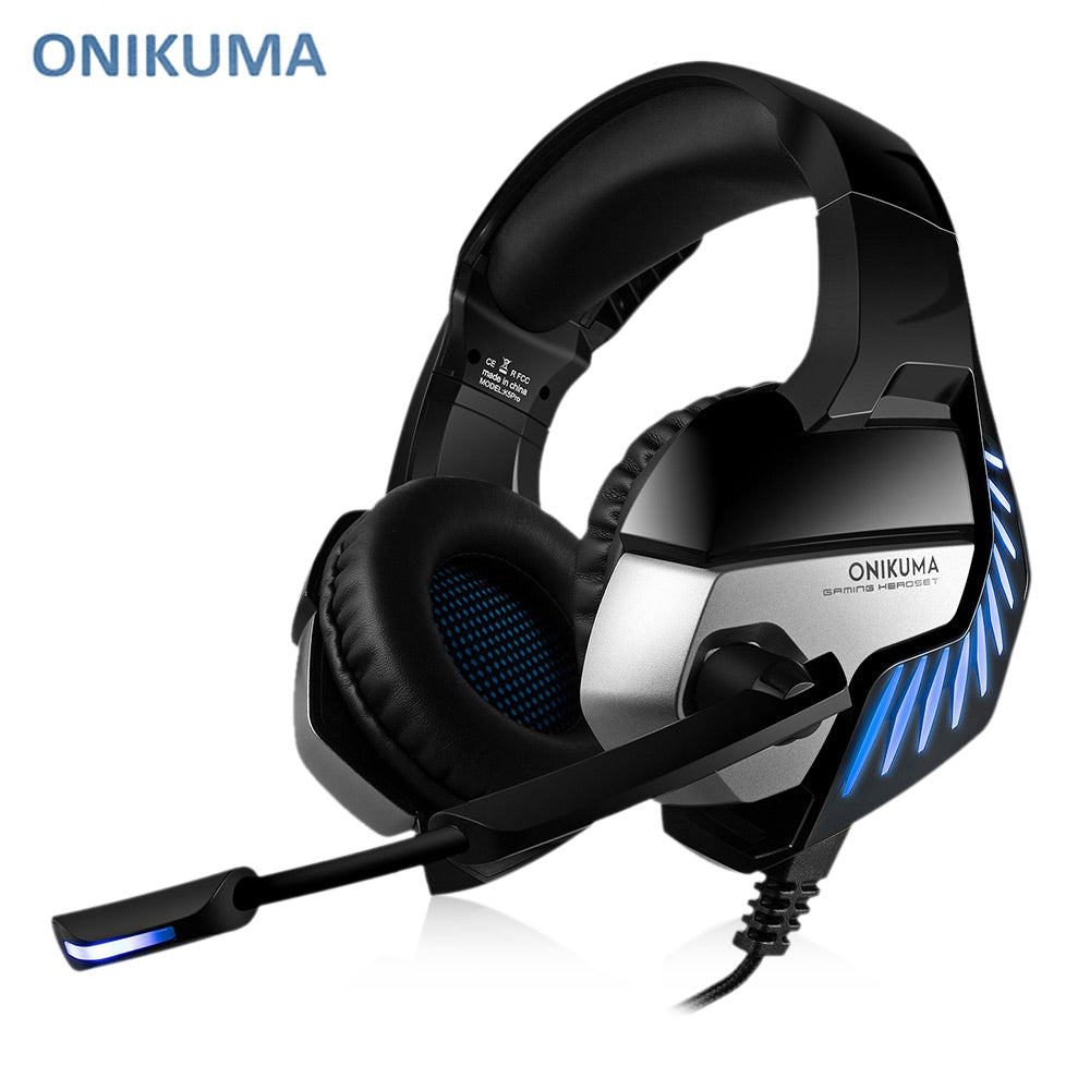 ONIKUMA K5 Pro Stereo Gaming Headset Over-ear Headphones with MIC LED Light for Xbox One / PS4 / PC