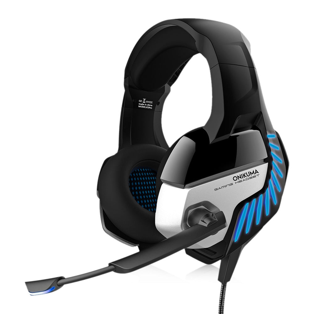 ONIKUMA K5 Pro Stereo Gaming Headset Over-ear Headphones with MIC LED Light for Xbox One / PS4 / PC