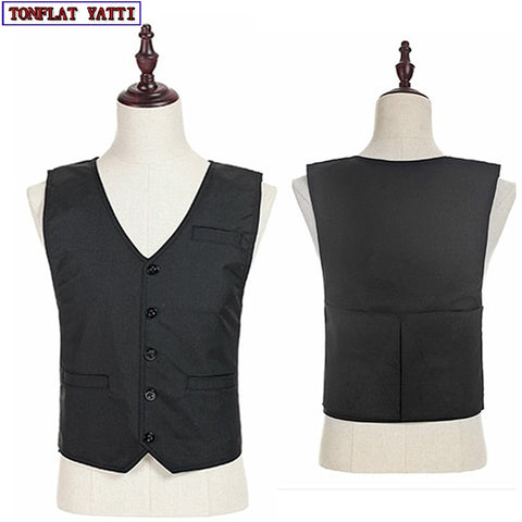 New Bulletproof Vest Aramid fiber Nij II Police Grade Polymer Bullet Proof Vest V-Neck Stealth Civilian Soft Gilet Pare Balle