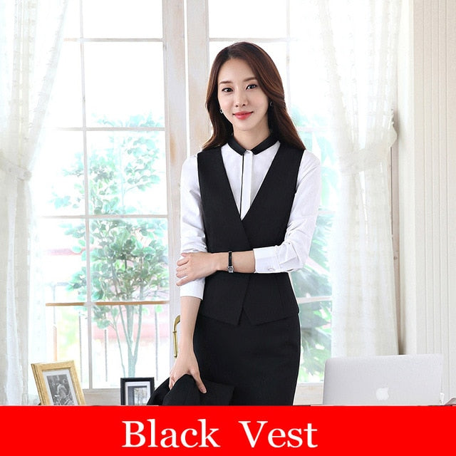 2018 New Women Formal Solid Navy Casual Shirt Slim Short Blazer Long Pants Elegant Office Lady Uniform Suit Plus Size S87002F