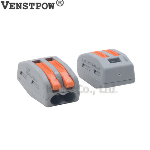 WAGO  Type 222-412 222-413 222-415 Compact Wire Wiring Connector Conductor Terminal Block With Lever 0.08-2.5mm2 214 218 SPL-2 3