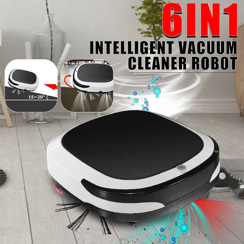Rechargeable Smart Robot 2000PA Vacuum Cleaner Dry Wet Sweeping Cordless Auto Dust Sweeper Machine for Home Cleaning