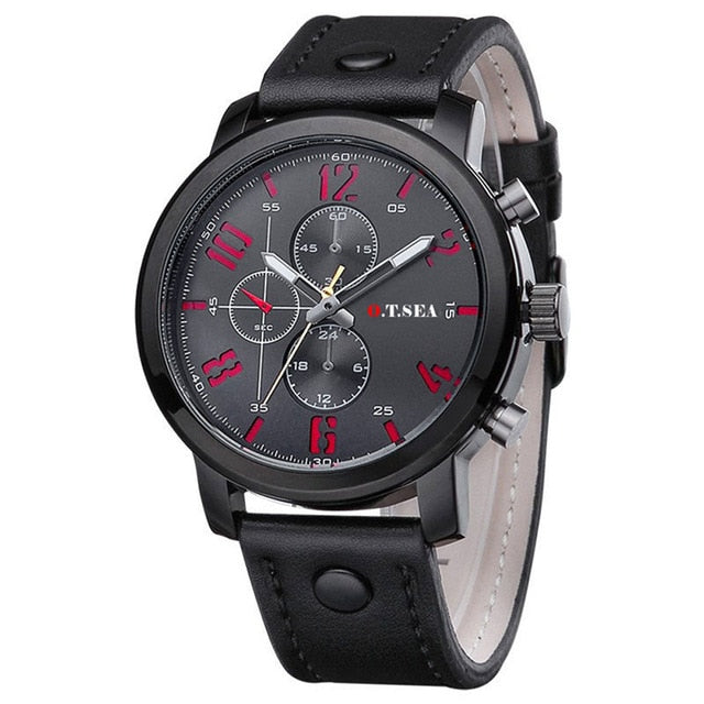 O.T.SEA Fashion Watches Men Casual Military Sports Watch Quartz Analog Wrist Watch Clock Male Hour Relogio Masculino Best Gift