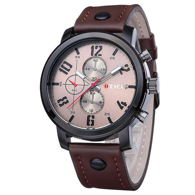 O.T.SEA Fashion Watches Men Casual Military Sports Watch Quartz Analog Wrist Watch Clock Male Hour Relogio Masculino Best Gift